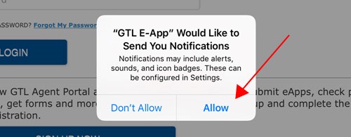 GTL push notifications