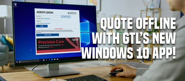 Quote Offline with GTL's New Windows 10 App!