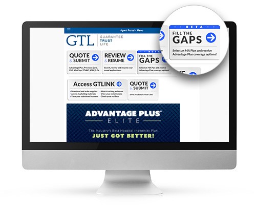 GTL Hospital Indemnity | Find Fill Gaps Tool On GTL's Agent Portal