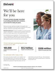 Thrivent LTCi Strength and Commitment Flyer image