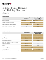 Thrivent | Extended-Care Planning and Training Materials flyer