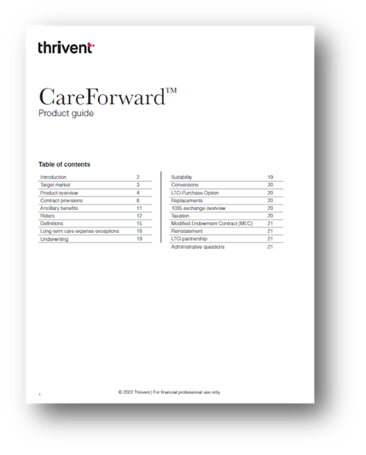 CareForward Product Guide image