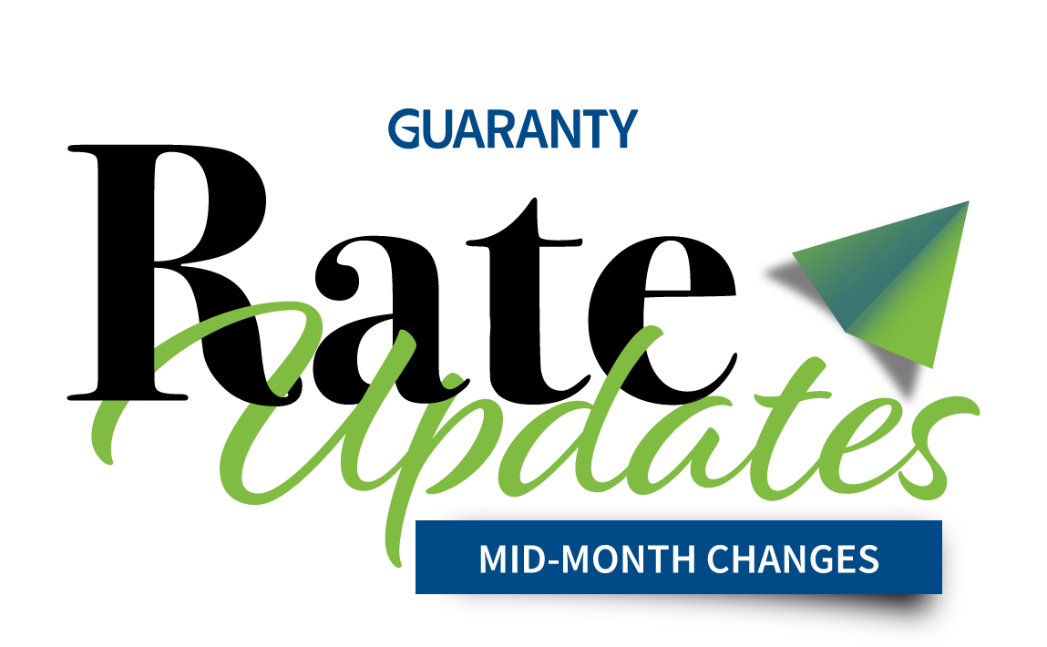 Guaranty Mid-Month Rate Updates image