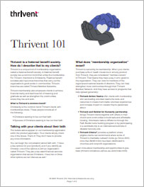 Thrivent 101 - Understanding the basics of a fraternal benefit society