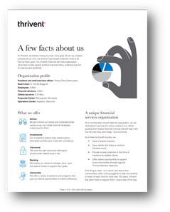 Thrivent - A few facts about us