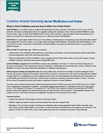 Mutual of Omaha | Condition-Related Marketing Flyer: Atrial Fibrillation (AFIB)