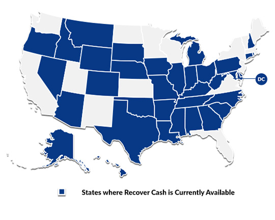 GTL Recover Cash Enhanced State Availability Map