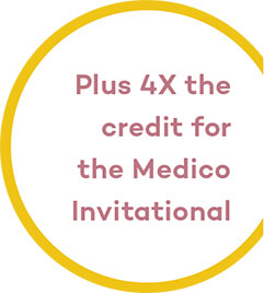 Plus 4x the credit for the Medico Invitational