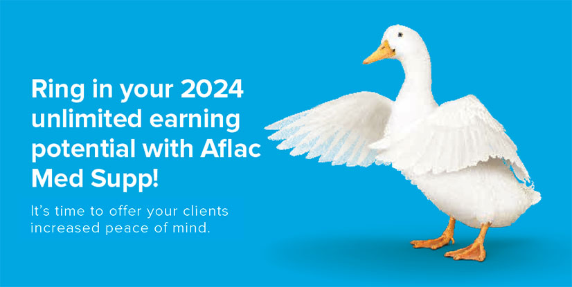 Ring in your 2024 unlimited earning potential with Aflac Med Supp!