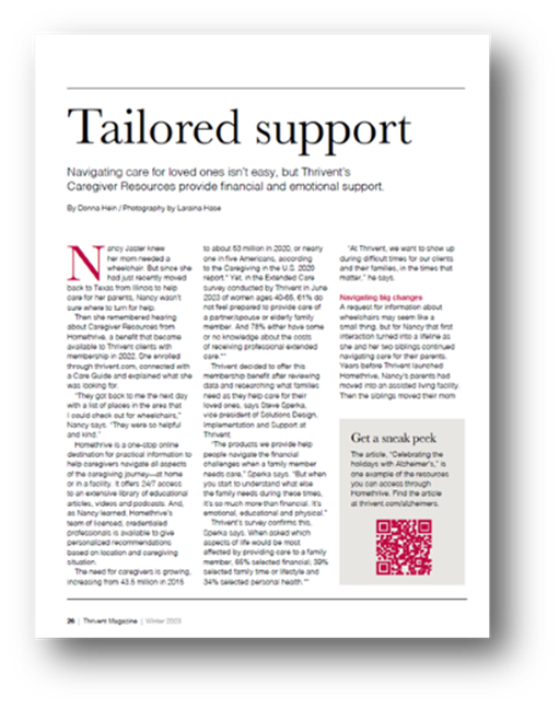 Thrivent Tailored Support image